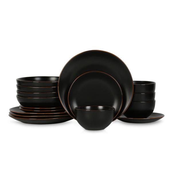 Stone Lain Brasa Stoneware 16-Piece Dinnerware Set