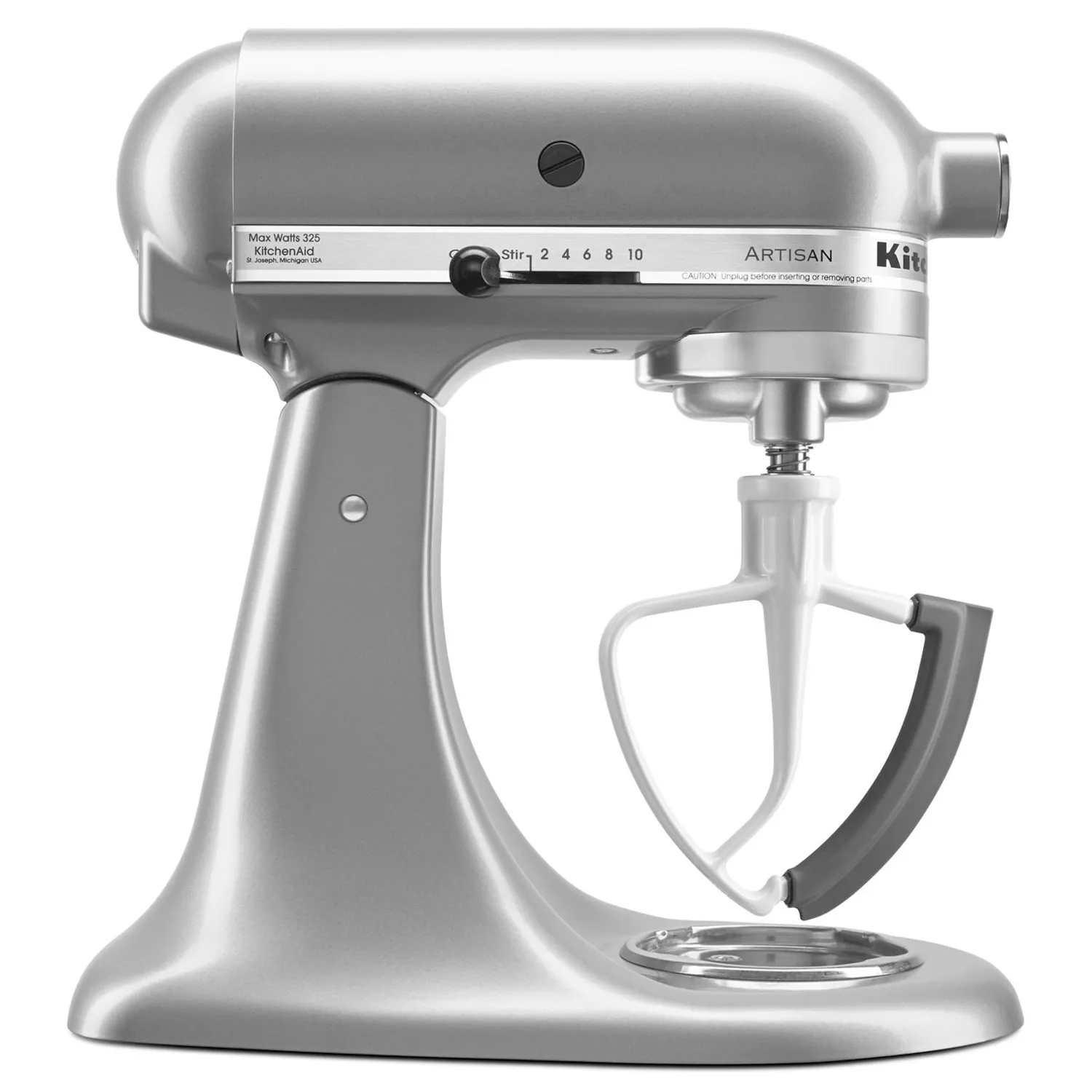 KitchenAid 5-Quart Stand Mixer with Glass Bowl and Flex Edge Beater