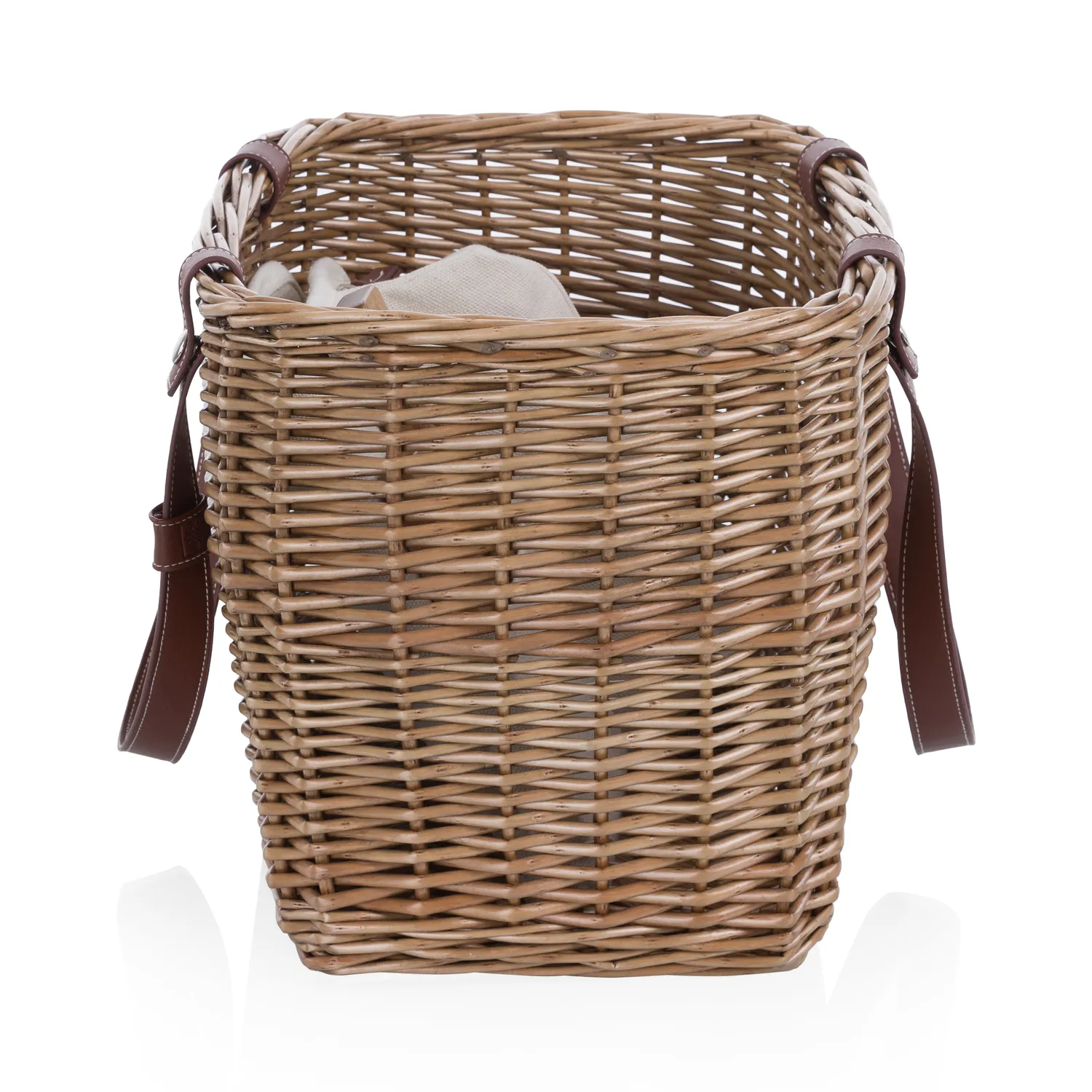 Terrabella Earth Friendly Handwoven Picnic Basket, Set for 2