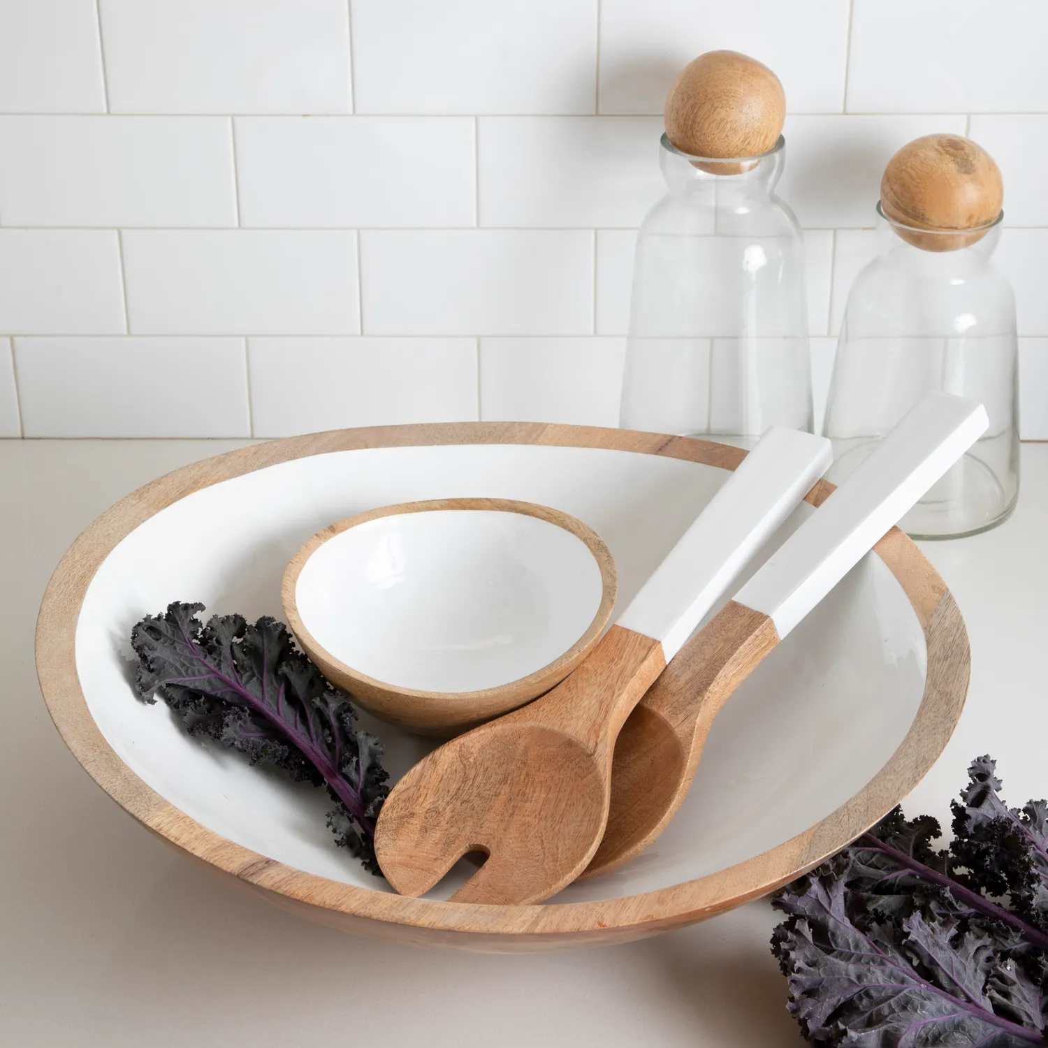 Be Home Madras Servers, Set of 2