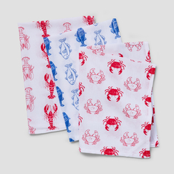 Sur La Table Seaside Flour Sack Towels, Set of 3