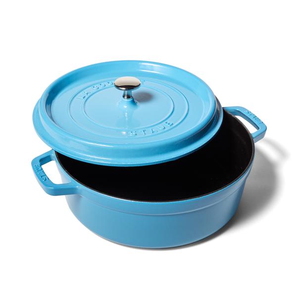 Staub Round Wide Dutch Oven, 4qt.