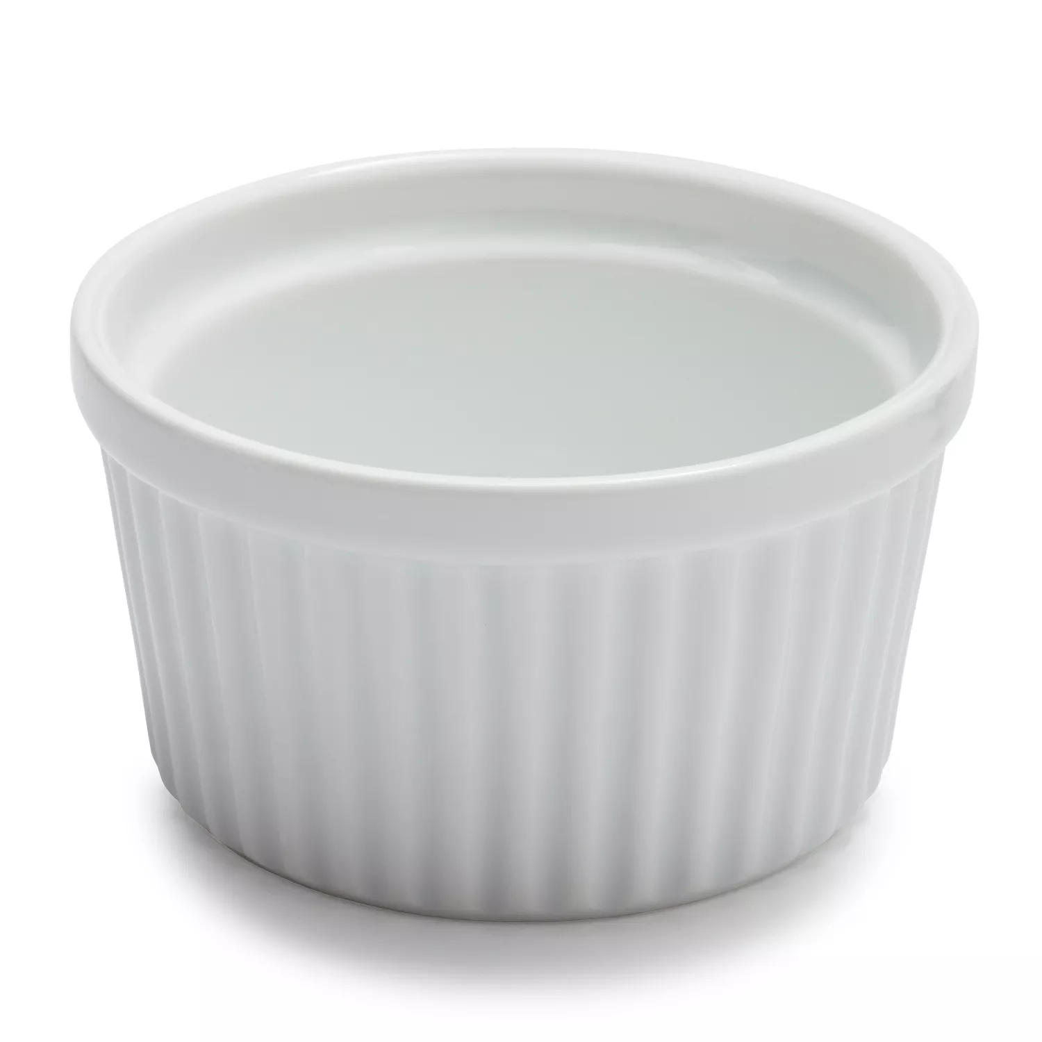 Sur La Table Porcelain Round Ramekin with Ribbed Side
