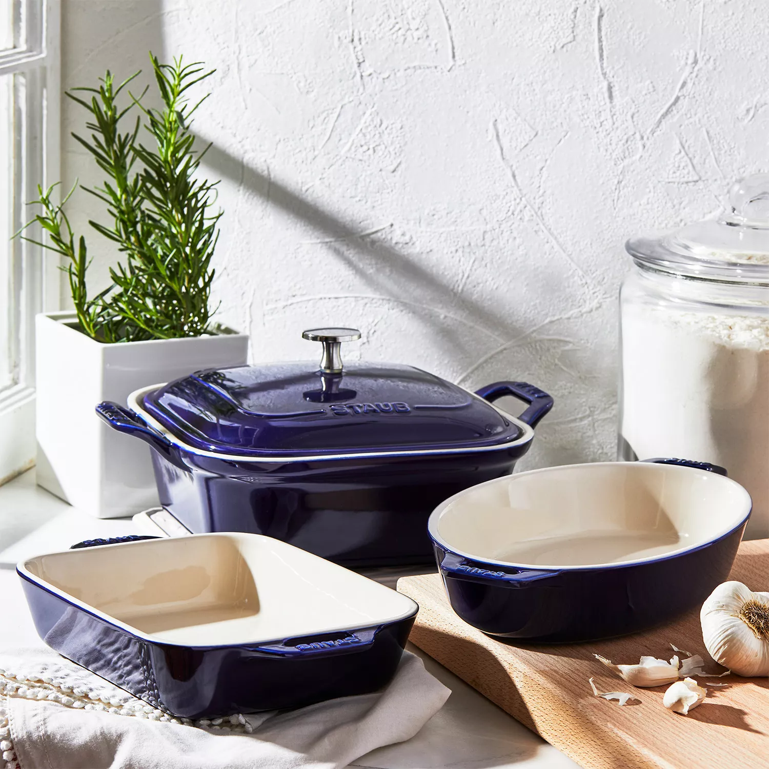 Staub Stoneware 4-Piece Baking Dish Set