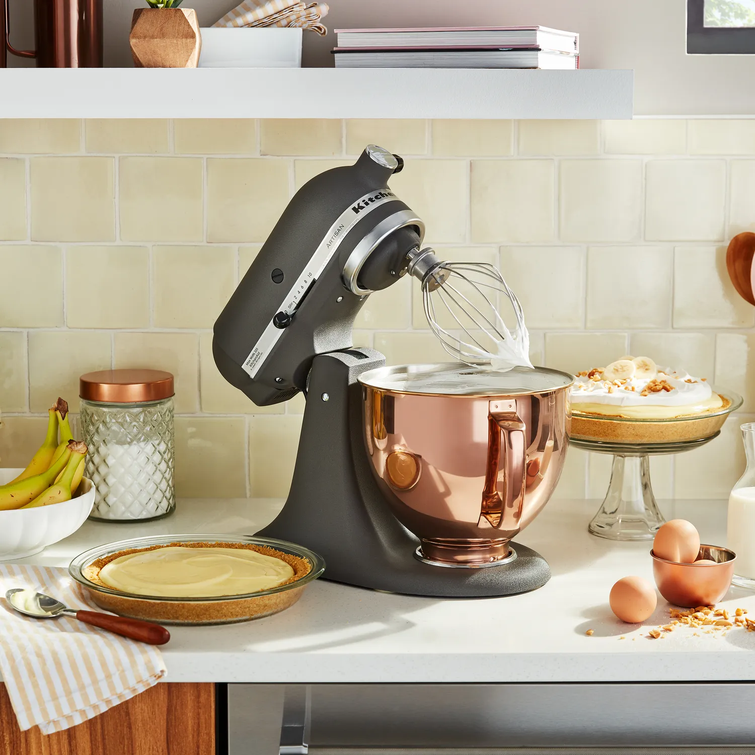 KitchenAid Tilt-Head Metallic Finish Stainless Steel Bowl, 5 qt.