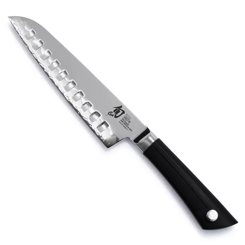 Shun Sora Hollow-Edge Santoku, 7"