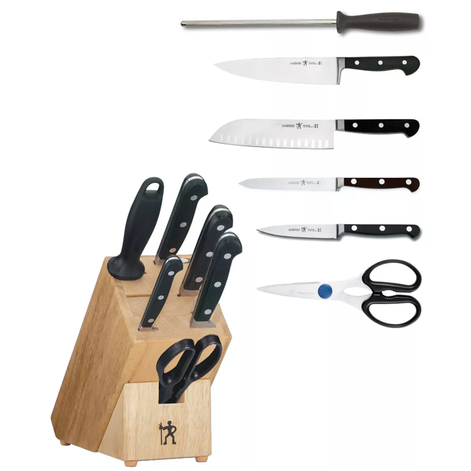 BERGHOFF Worldwide German Made 15-Pcs Knife Set With Knife Block () for  sale online
