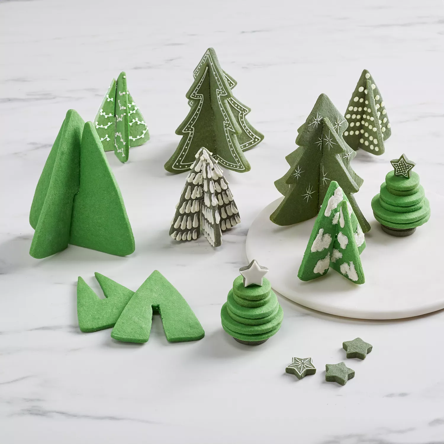 How to Make a Christmas Tree Cookie Set