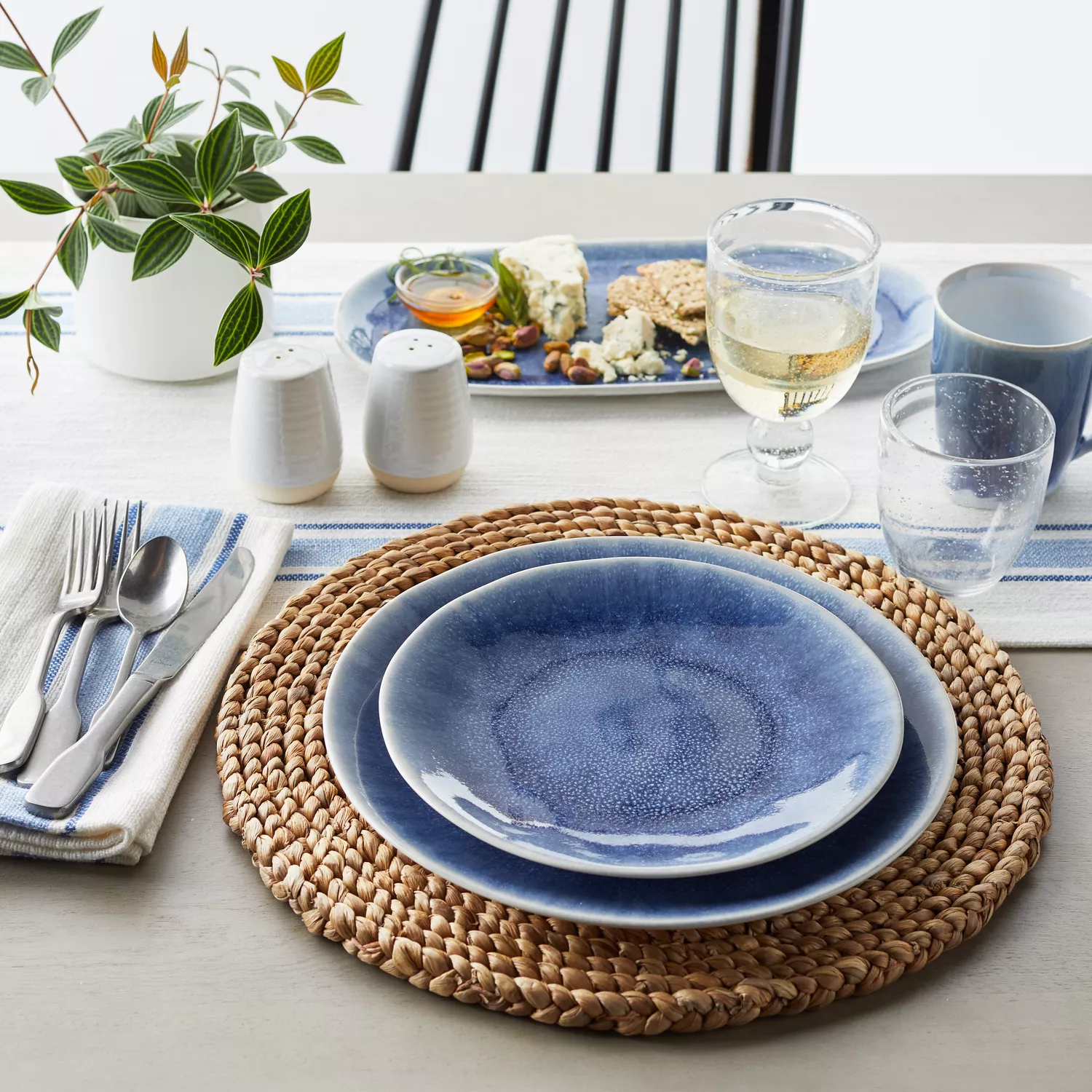 Sur La Table Blue Cloud Mug