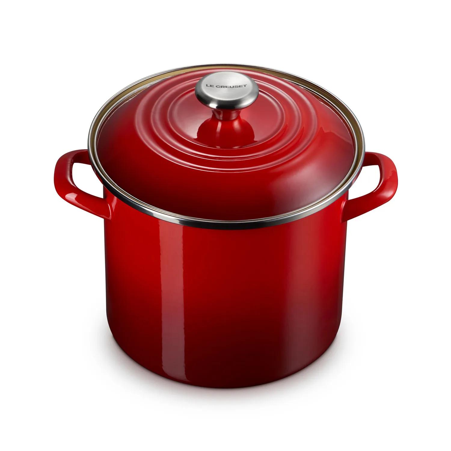 Le Creuset Enameled Steel Stockpot with Stainless Steel Knob, 8 qt.