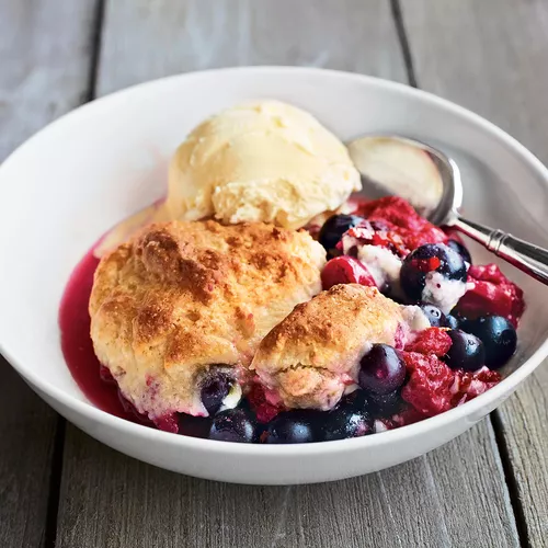 Summer Berry Cobbler