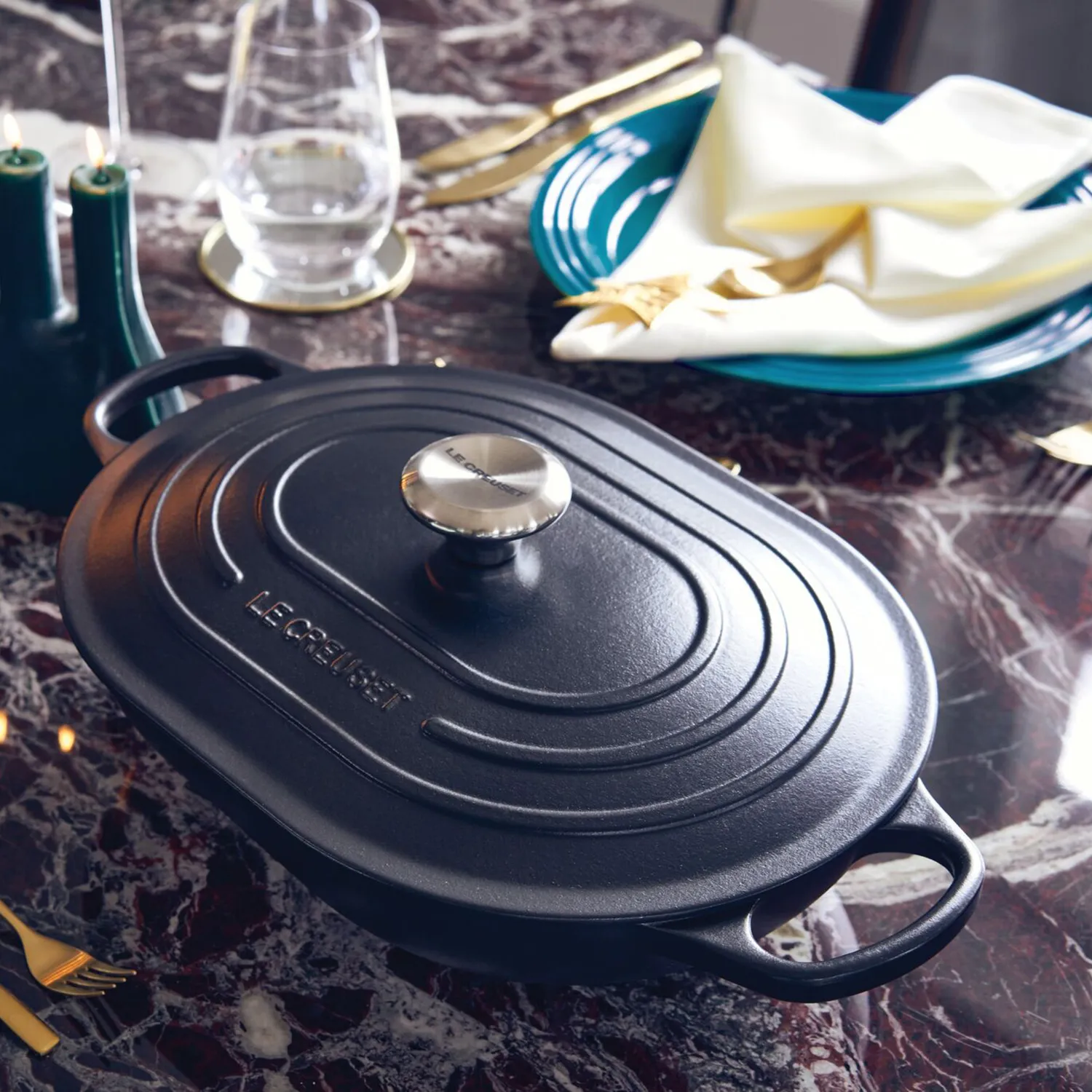 Le Creuset Signature Oval Casserole, 3.75 qt.
