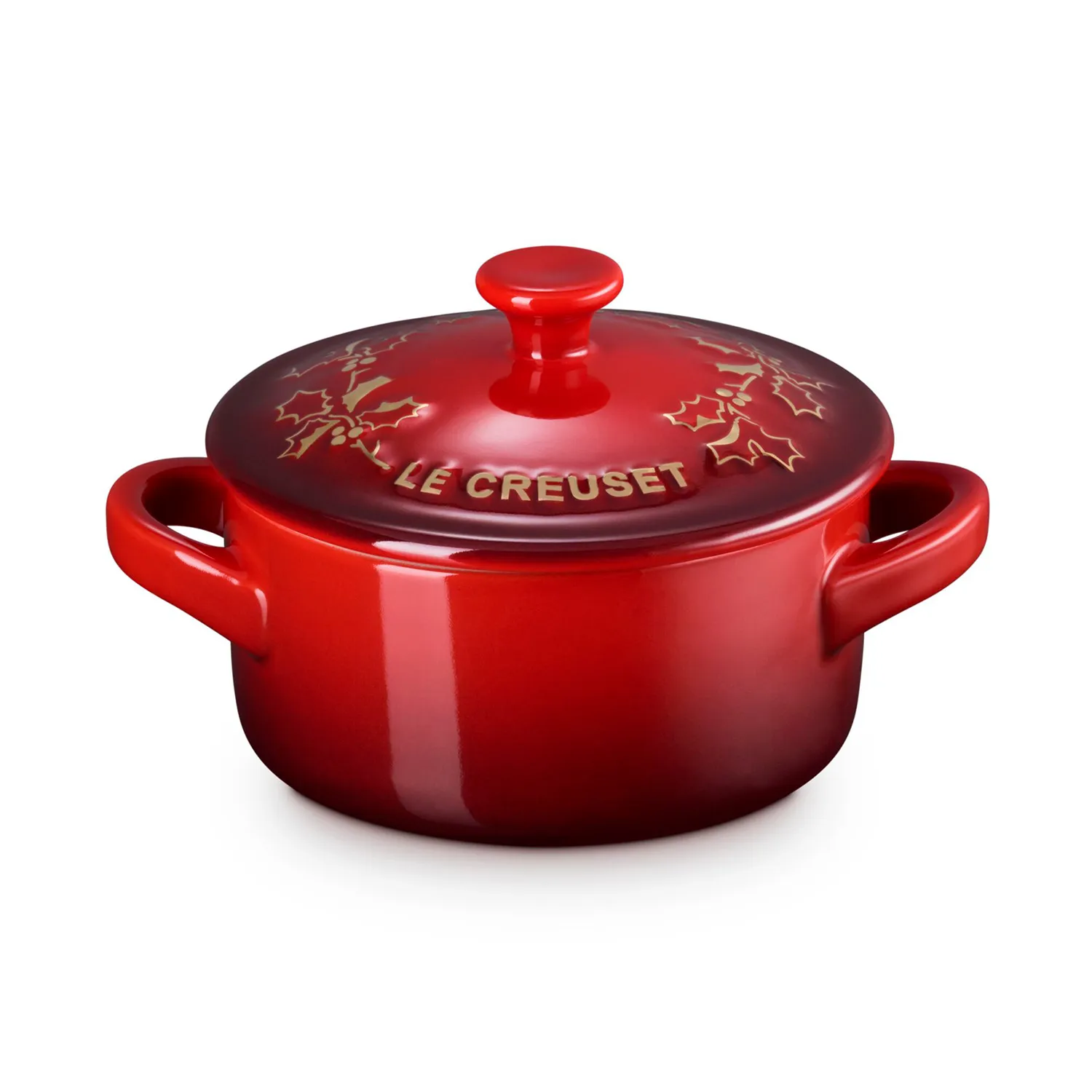 Le Creuset Holly Petite Cocotte, 8 oz.