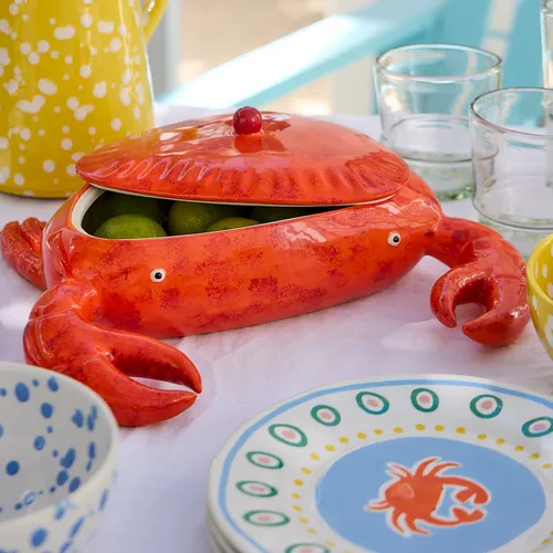 Costa Nova Summer Bliss Crab Serving Bowl