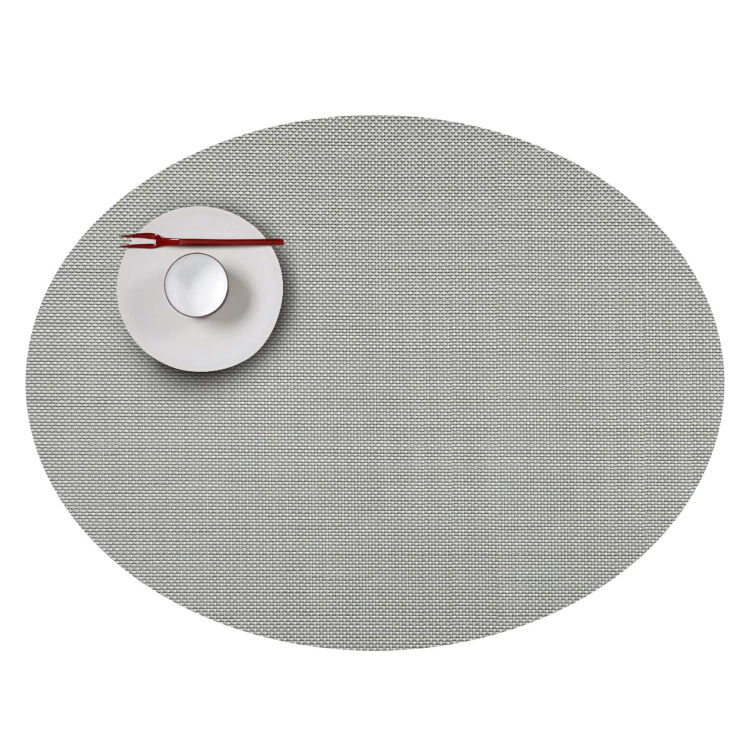 Chilewich Mini Basketweave Oval Placemat, 14&#34; x 19.25&#34;