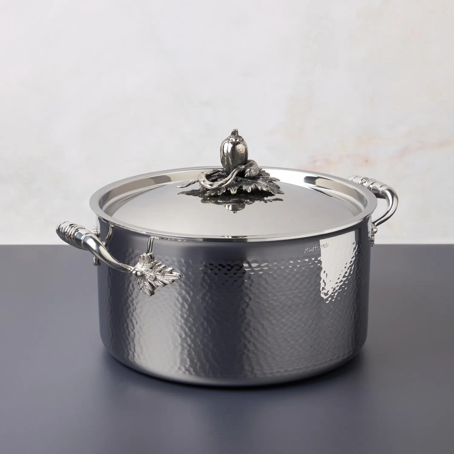 Ruffoni Opus Prima Hammered Stainless Steel 8-Piece Cookware Set