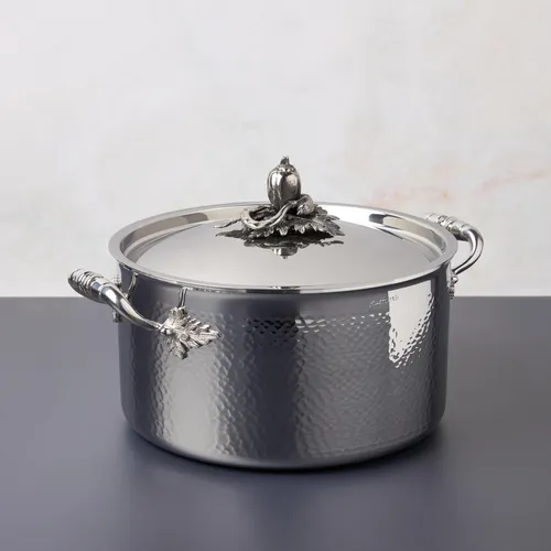 Ruffoni Opus Prima Hammered Stainless Steel 8-Piece Cookware Set