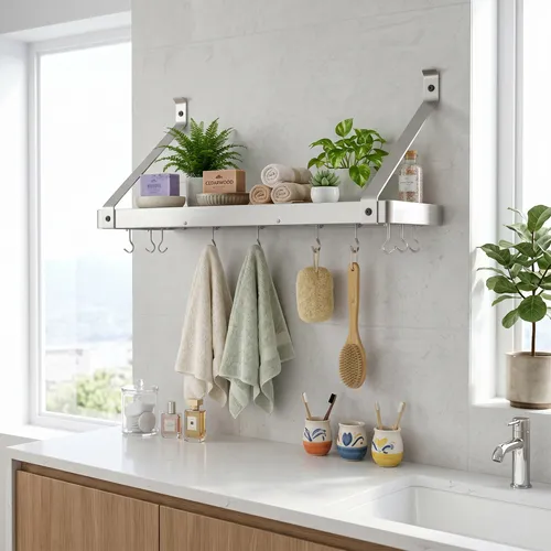 Enclume Gourmet Stainless Steel Deep Bookshelf Wall Racks