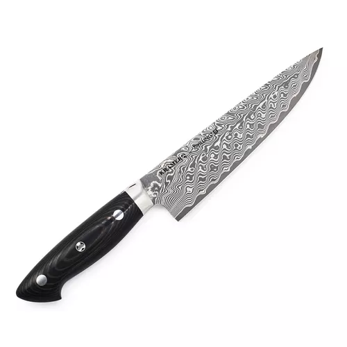 Bob Kramer Stainless Damascus Narrow Chef&#8217;s Knife by Zwilling J.A. Henckels, 8&#34;