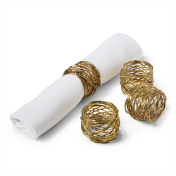 Sur La Table Wire Napkin Rings, Set of 4