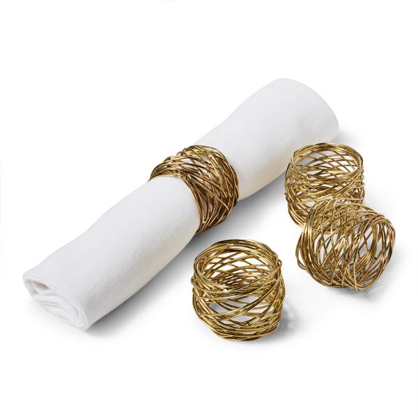 Sur La Table Wire Napkin Rings, Set of 4