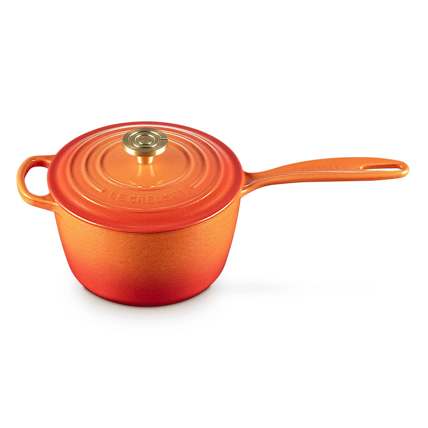 Le Creuset Signature Flamme Dorée Saucepan, 2.25 qt.