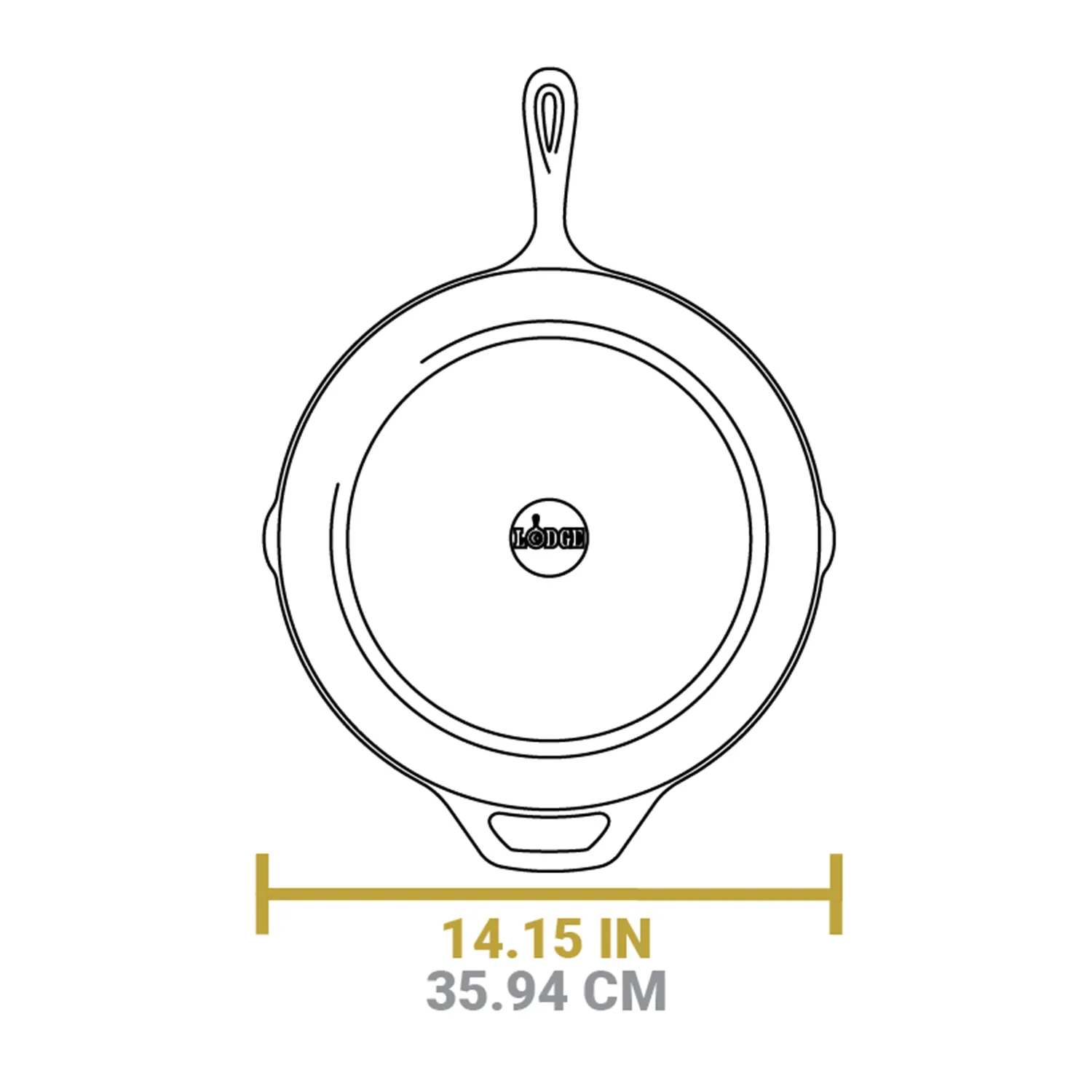 Lodge Chef Collection Cast Iron Skillet