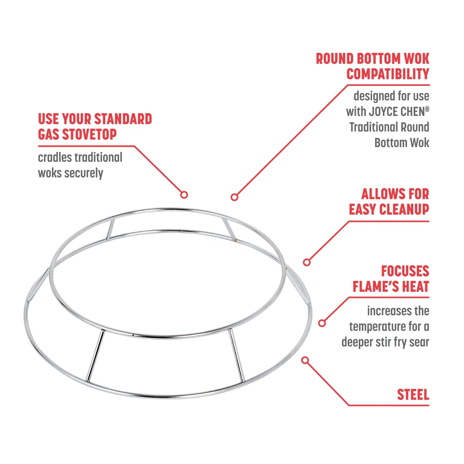 Joyce Chen Stainless Steel Wok Ring