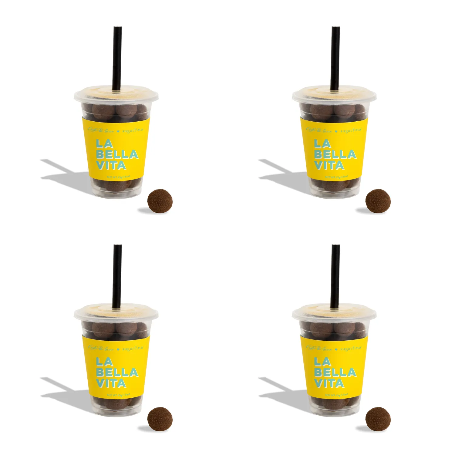 Sugarfina Cold Brew Cordials Mini Coffee Cup, Set of 4