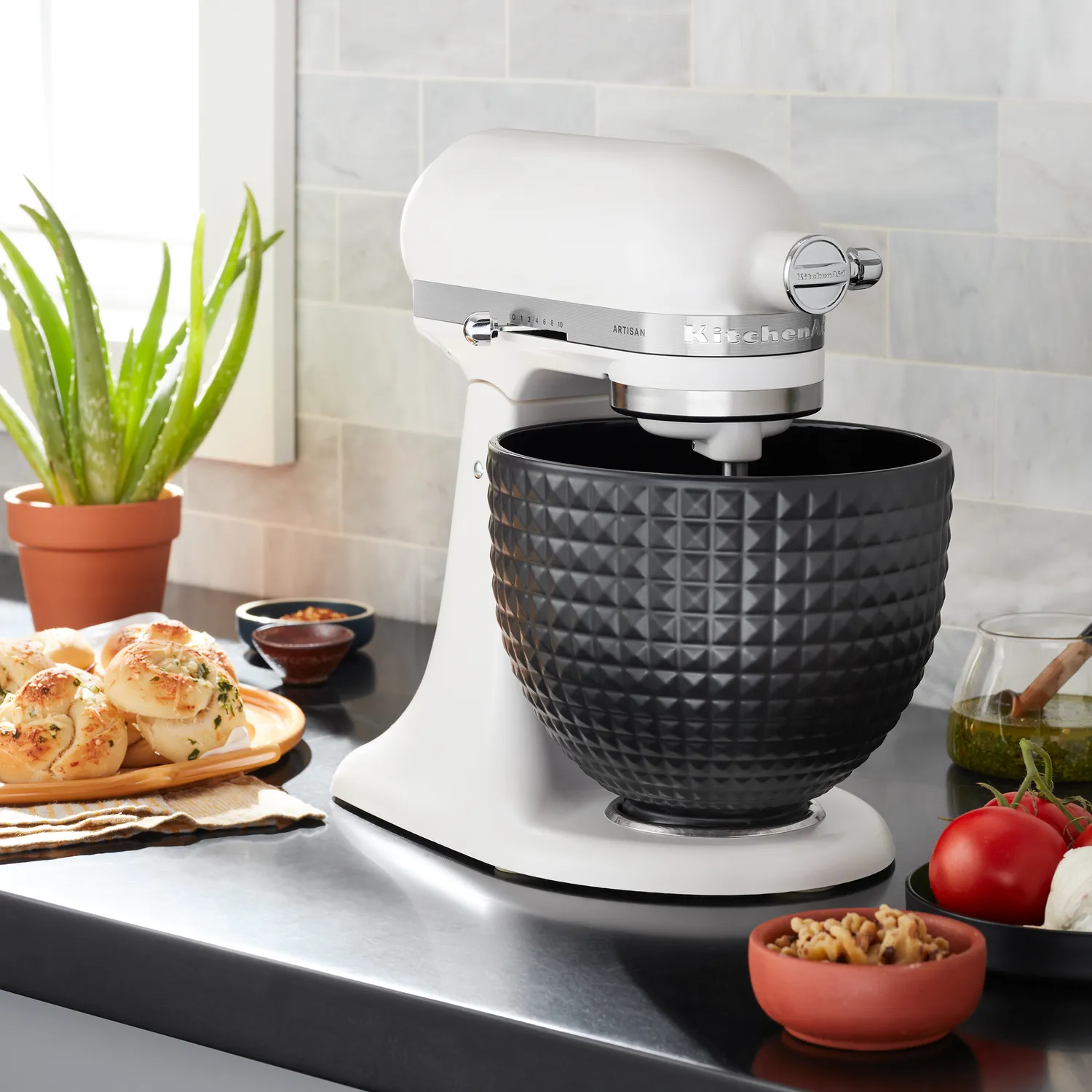 KitchenAid® Studded Ceramic Bowl, 5 qt.