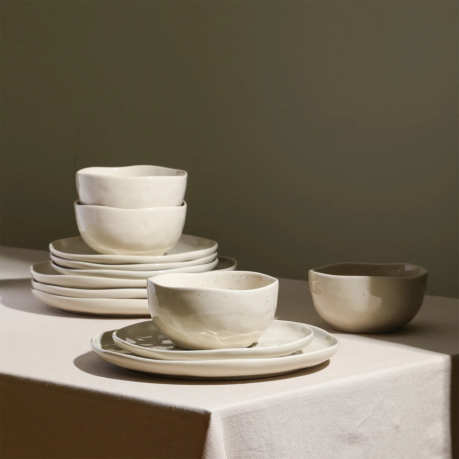 Stone Lain Mirella Stoneware 12-Piece Dinnerware Set