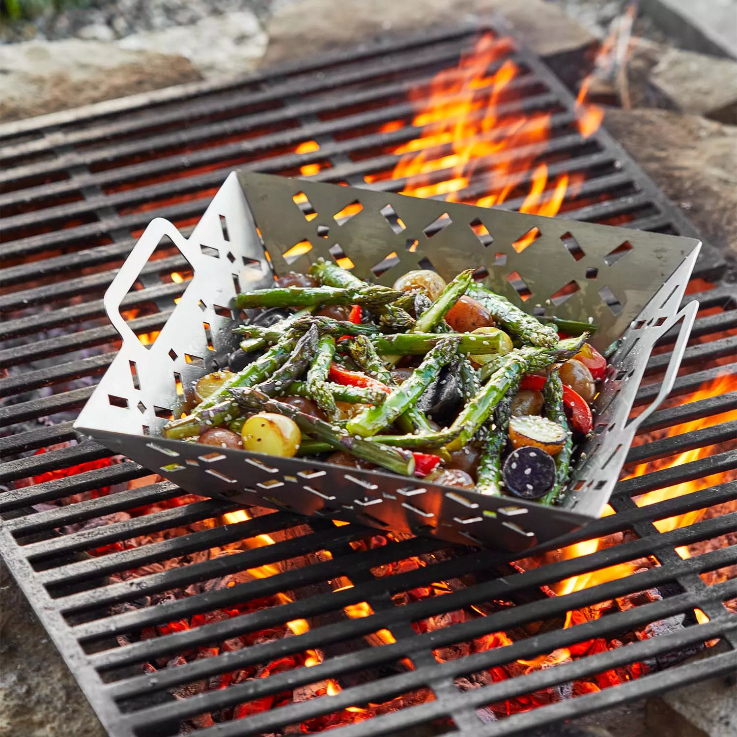 Sur La Table Stainless Steel Grill Basket