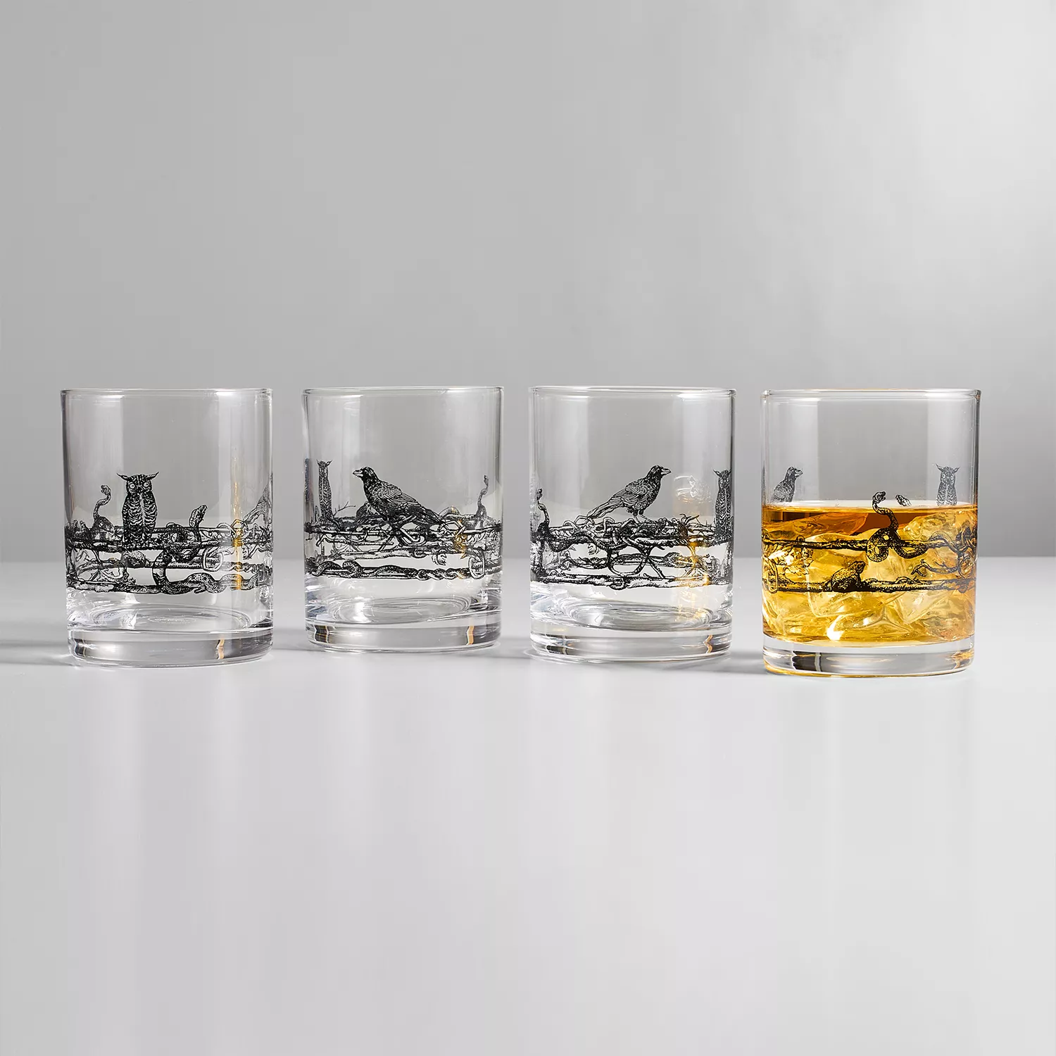 Sur La Table Halloween Double Old-Fashioned Glass