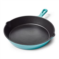 Sur La Table Enameled Cast Iron Skillet, 10" Easy to clean, but not sure how to season it like a regular cast iron to make it nonstick