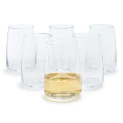 Schott Zwiesel Sensa Stemless Wine Glasses, Set of 6