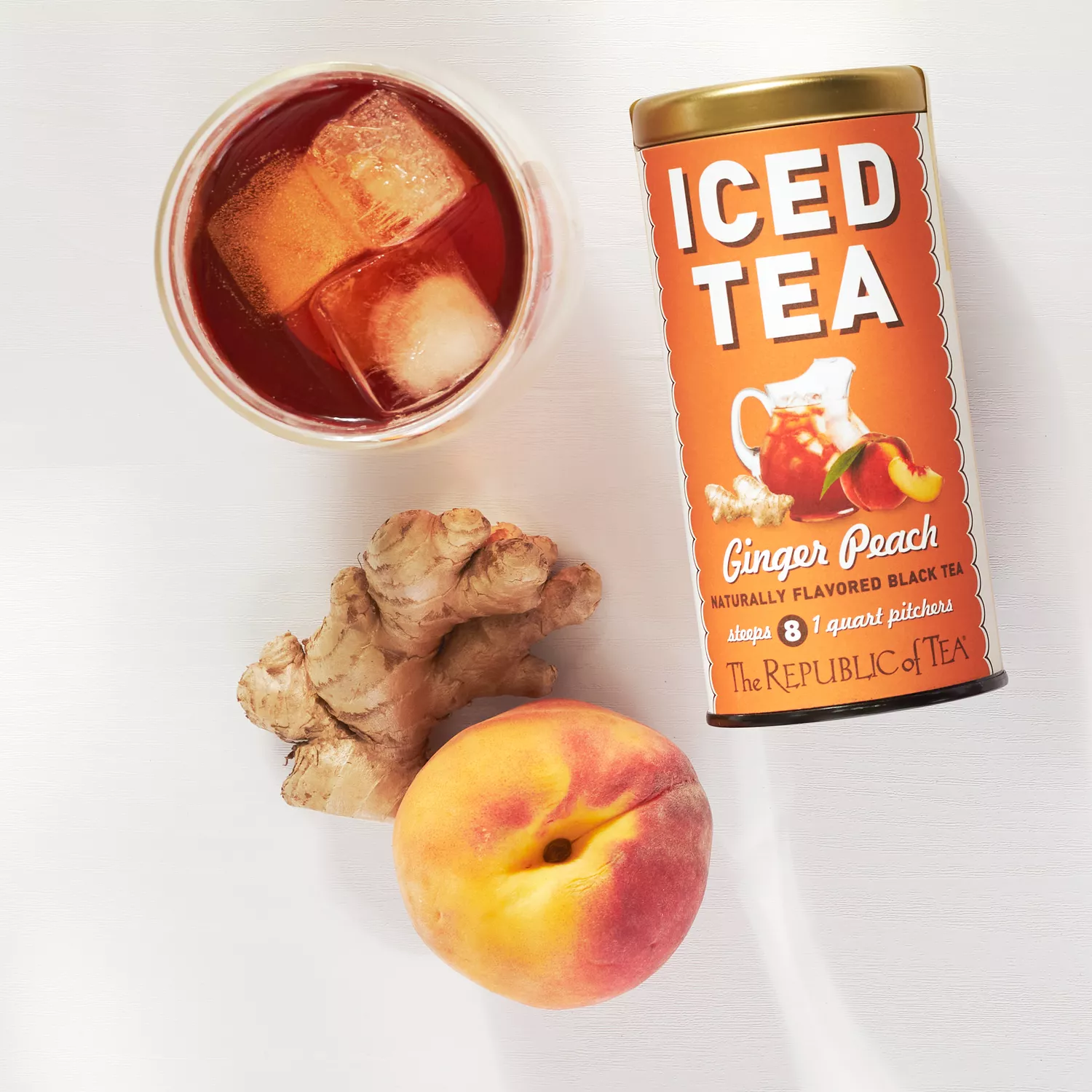 The Republic of Tea Ginger Peach Iced Tea