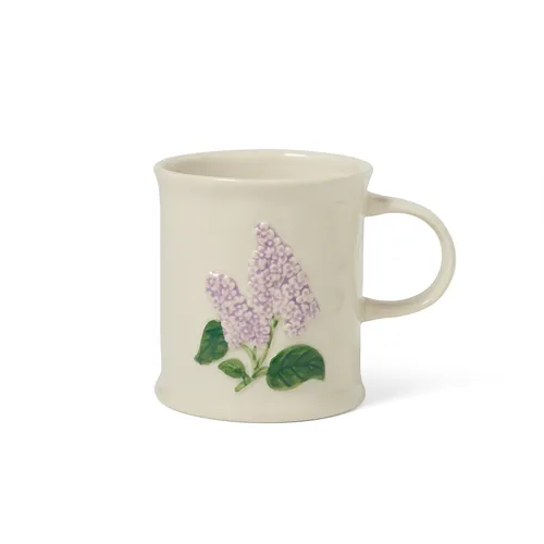 Sur La Table Embossed Floral Mug