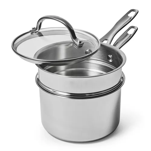 Calphalon Stainless Steel Double Boiler Insert # 104, 11.25 Across Bowl  Wok Pot