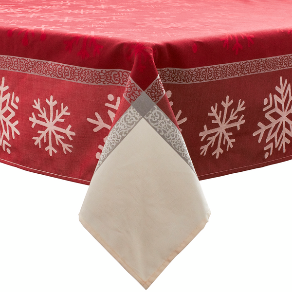 Jacquard Snowflake Christmas Tablecloths