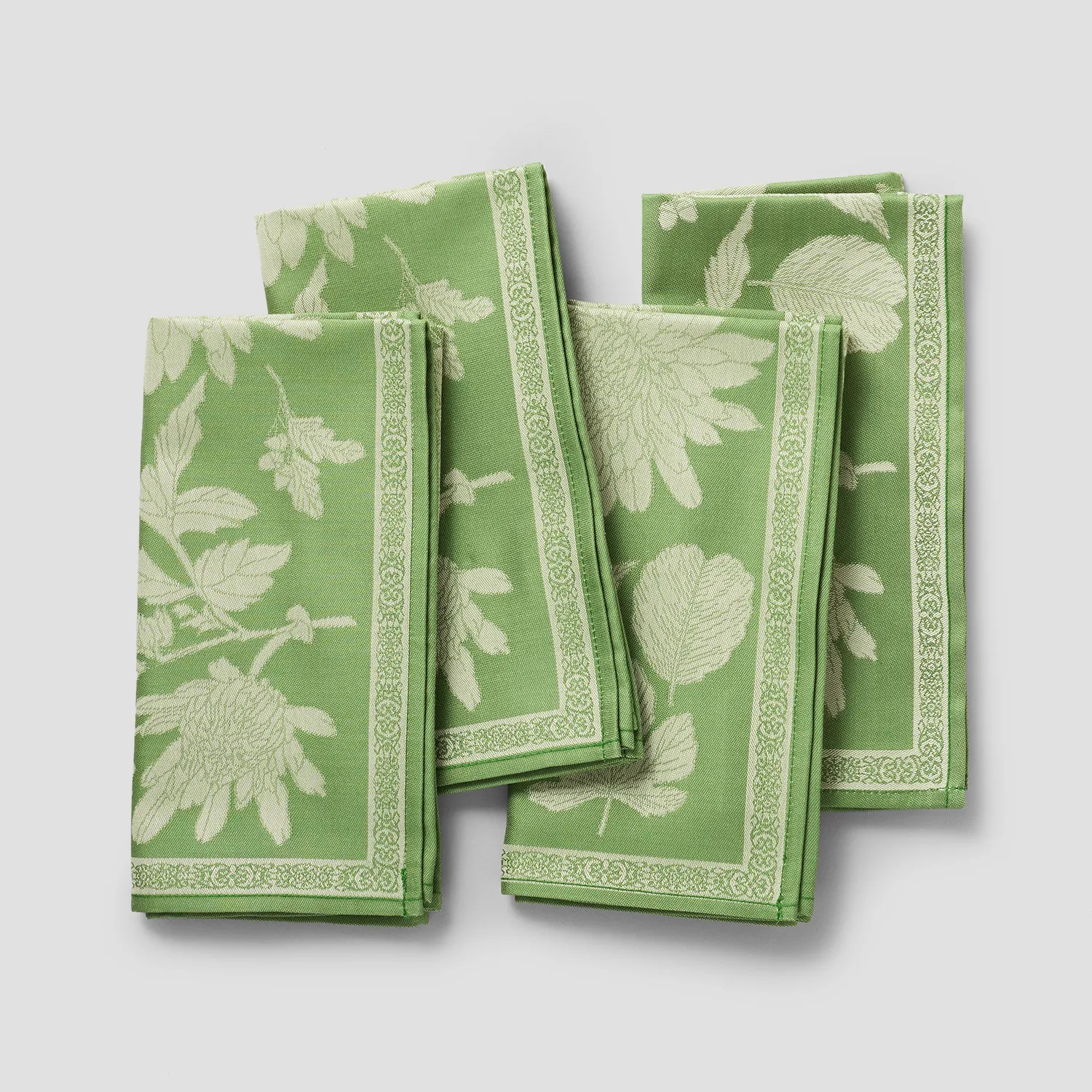 Sur la table Jacquard Floral Napkins, Set of 4