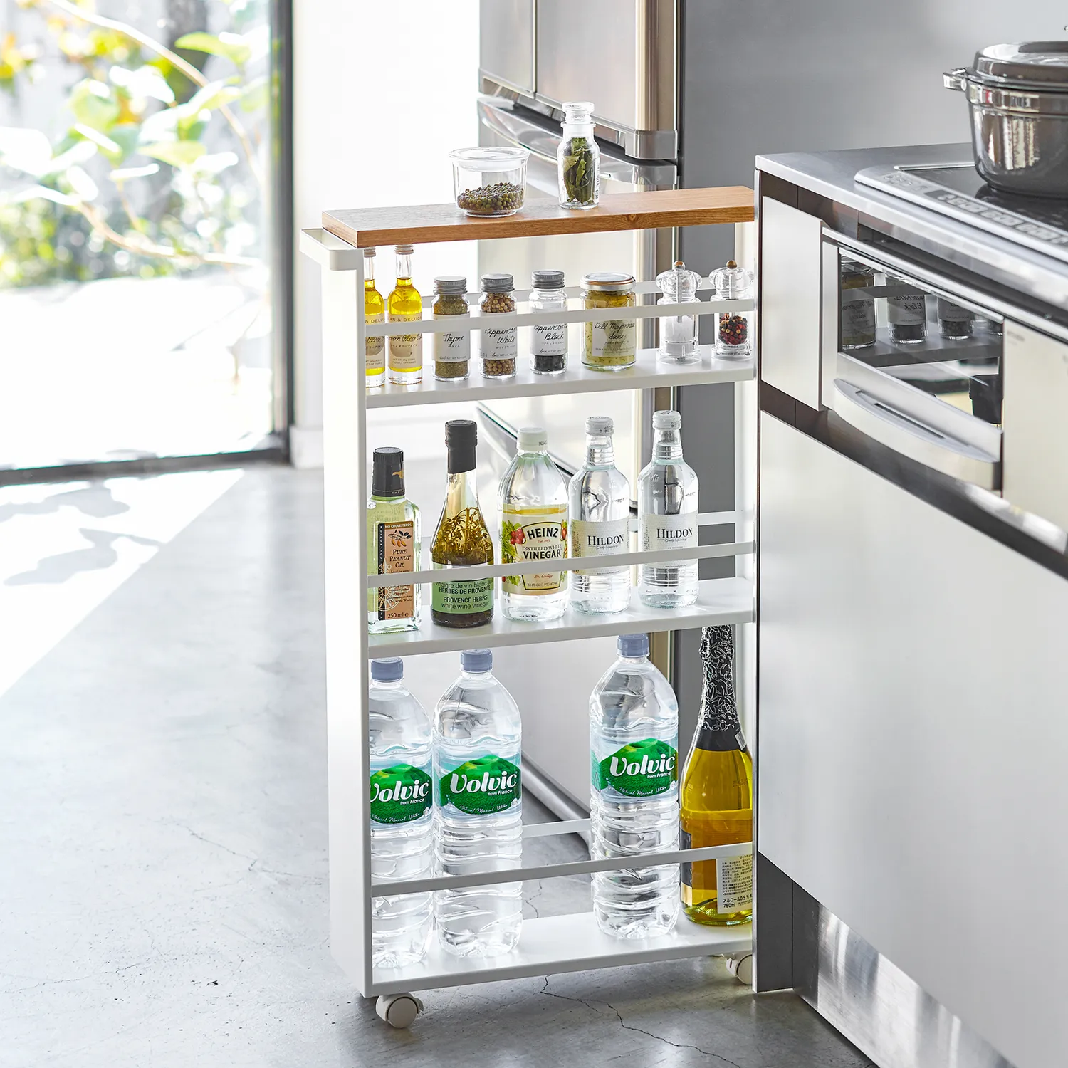 Yamazaki Tower Slim Steel Storage Carts