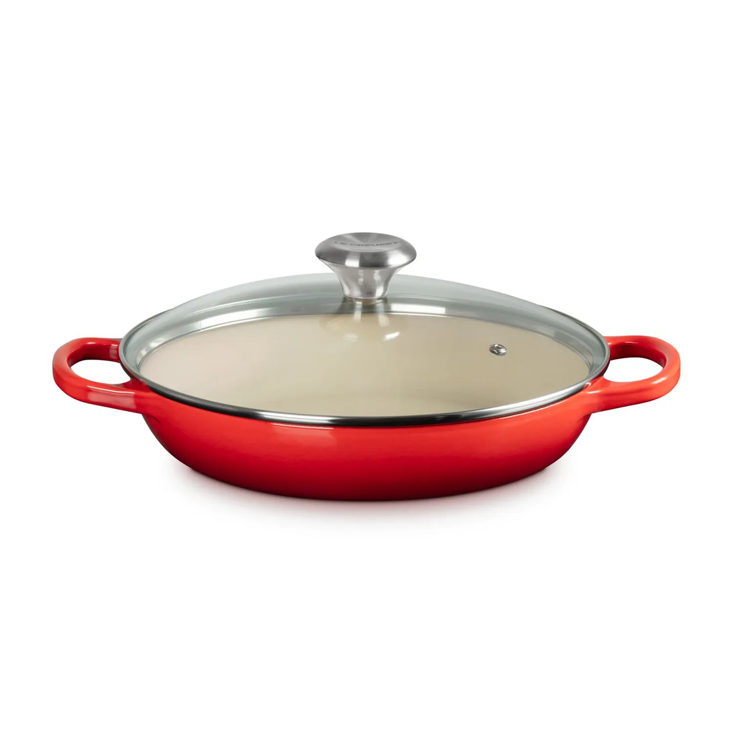 Le Creuset Signature Braiser with Glass Lid, 2.25 qt.