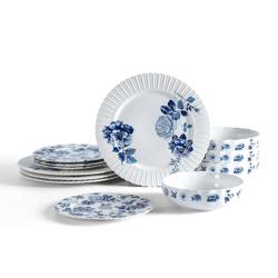 Stone Lain Fiore New Bone China 12-Piece Dinnerware Set