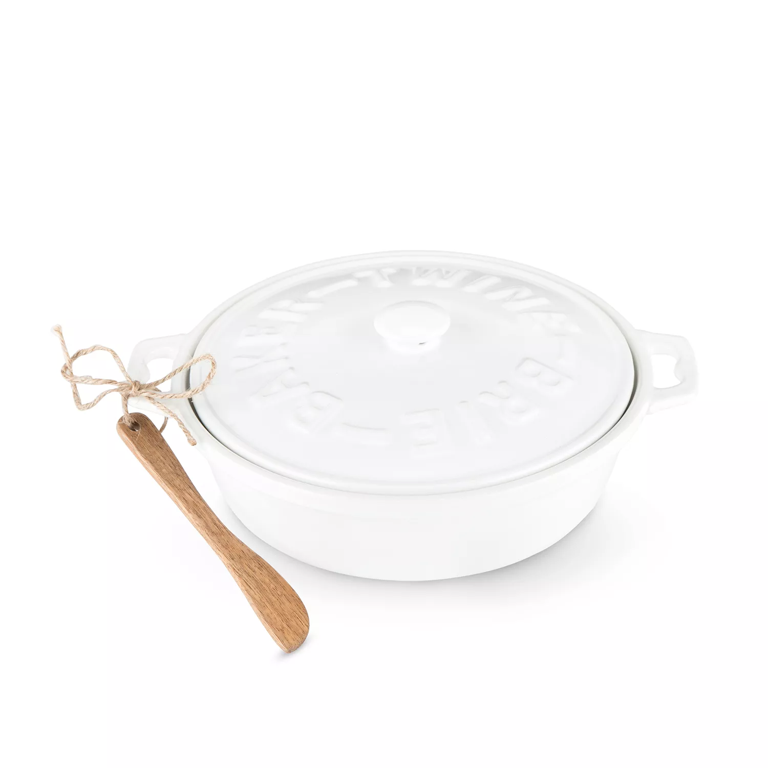 Twine Living Co. Brie Baker with Acacia Spreader