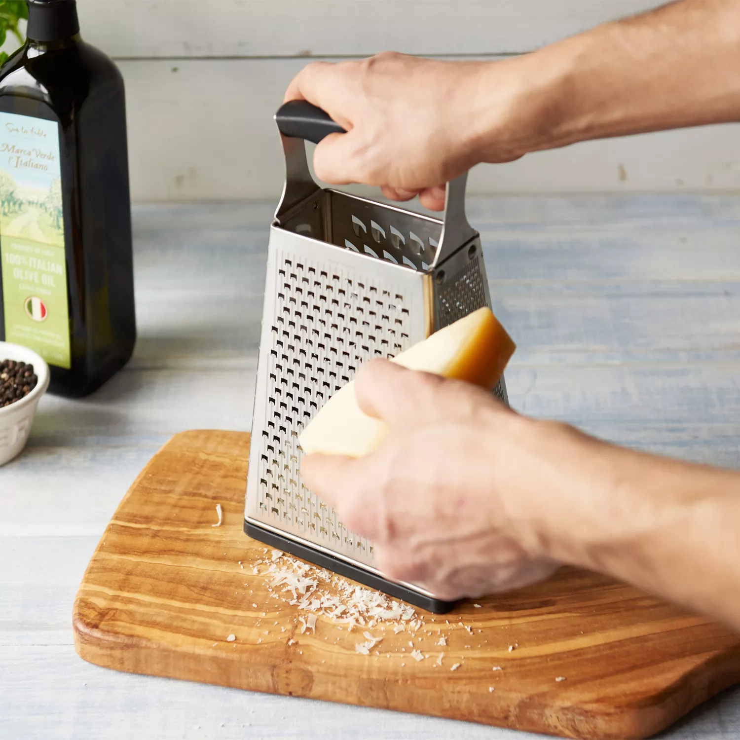 Cuisipro 4-Sided Box Grater with Ginger Grater Base