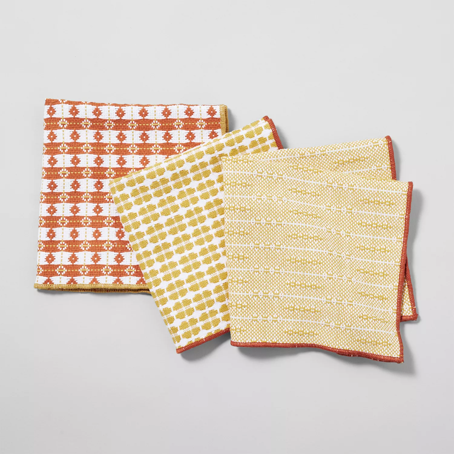 Sur La Table Assorted Dobby Dishcloths, Set of 3