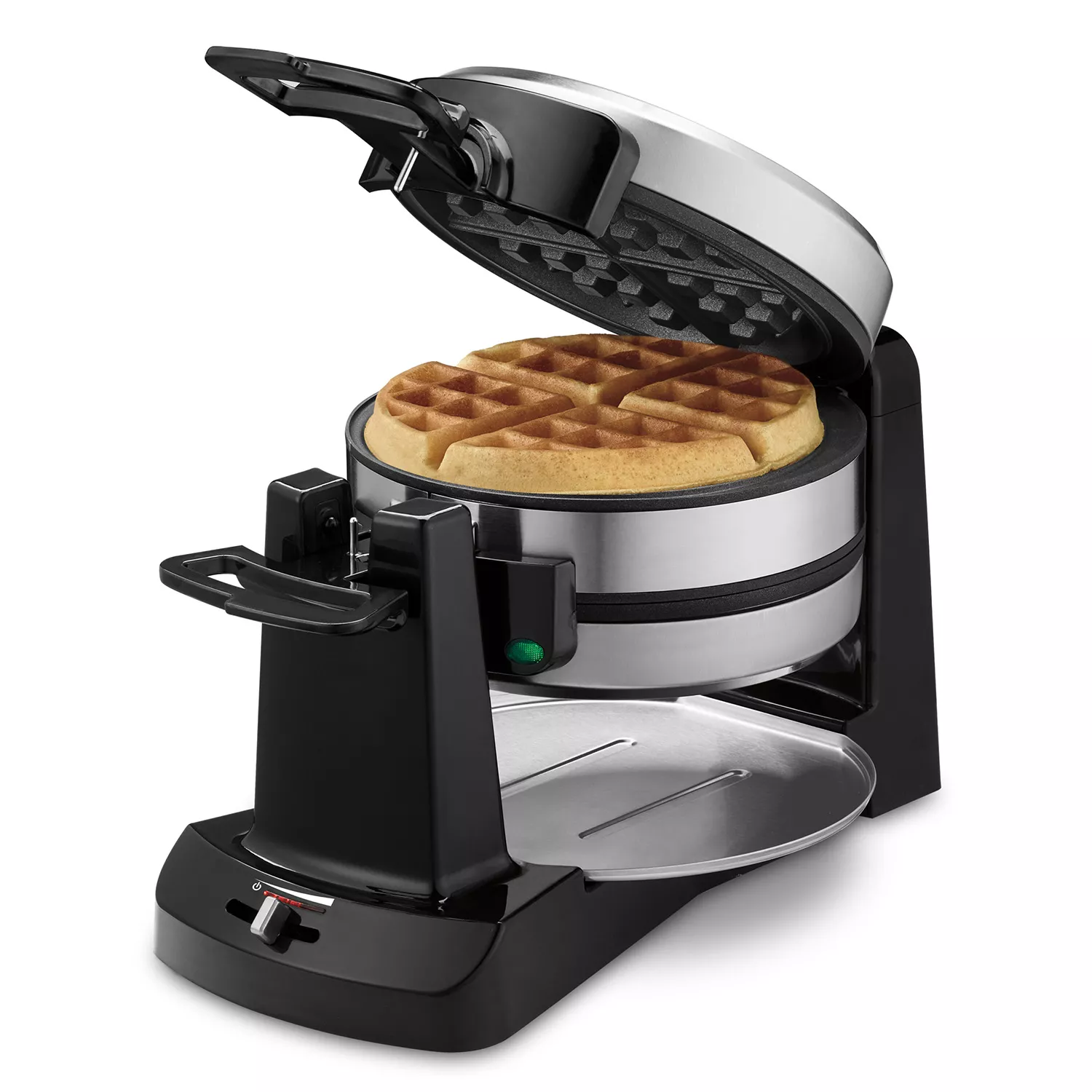 Elite Ceramic Nonstick 2-Square Waffle Maker, Black