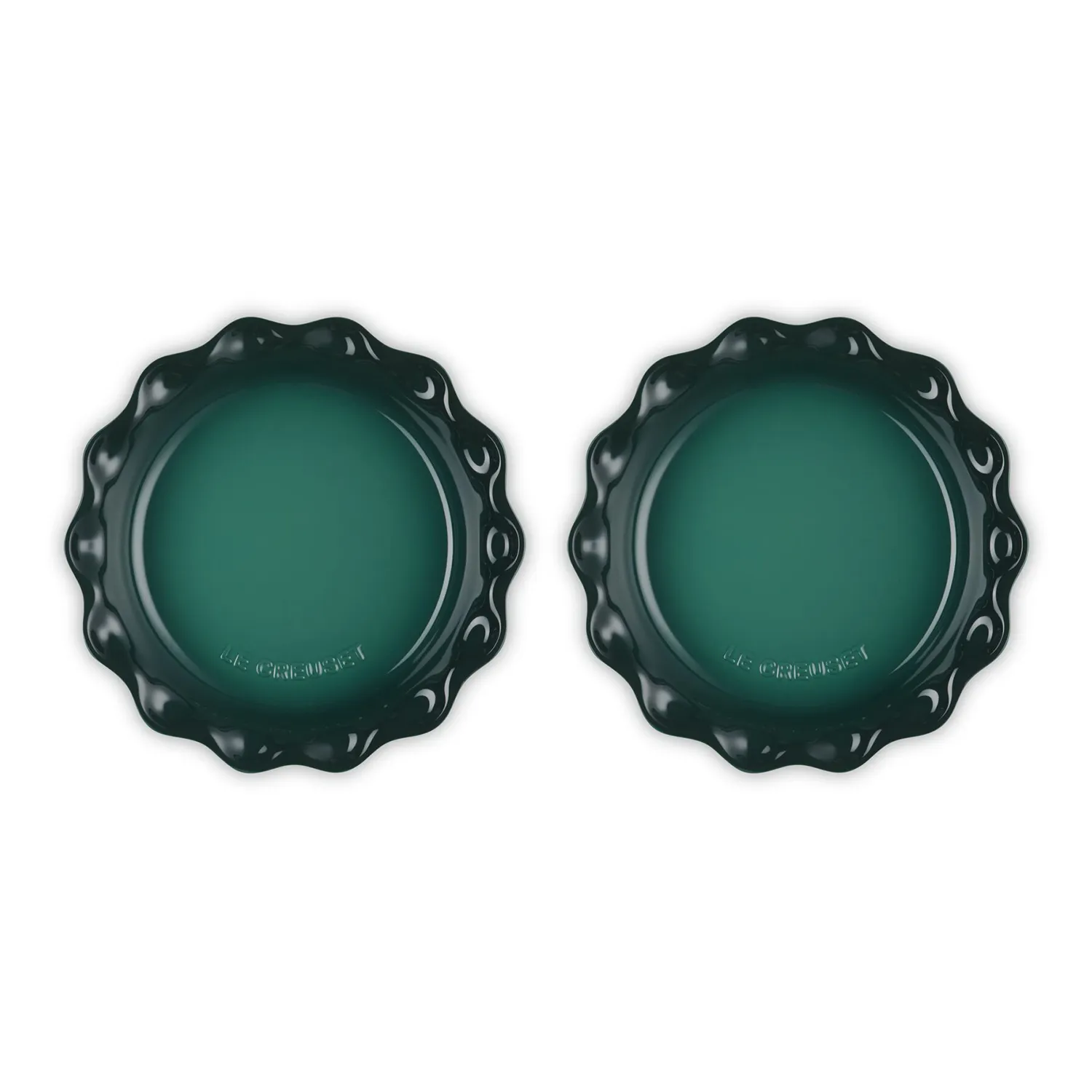 Le Creuset Heritage 2-Piece Fluted Pie Dish Set, 9"