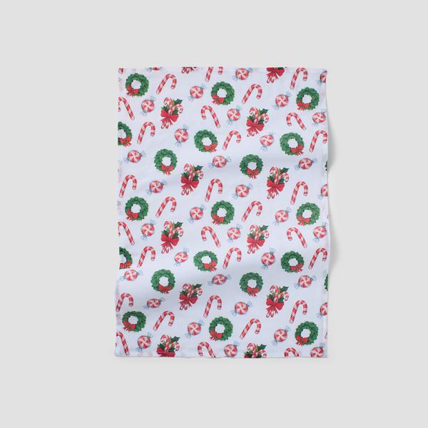 Sur la table Peppermint Flour Sack Towel