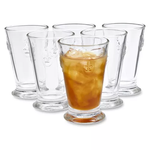 La Rochère Fleur-De-Lys Iced Tea Glasses, Set of 6